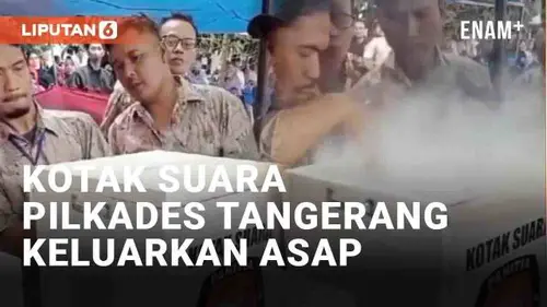 VIDEO: Viral Kotak Suara di Kabupaten Tangerang Keluarkan Asap