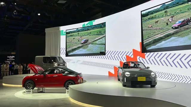 Daihatsu Pamer 4 Model Konsep Baru di JMS 2025, Ada Bemo Listrik (Arief A/Liputan6.com)
