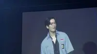 Wi Ha Joon saat menggelar fan meeting perdananya di Asia yang bertajuk “A Wively Day” di Kasablanka Hall Jakarta, pada Sabtu (28/9/2024) malam. (Zulfa Ayu Sundari)