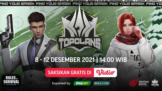 Jadwal dan Link Live Streaming Top Clans Invitational Rules of Survival 2021 di Vidio Pekan Ini