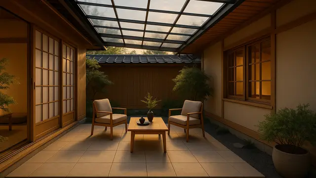 Model Teras Gaya Zen Jepang