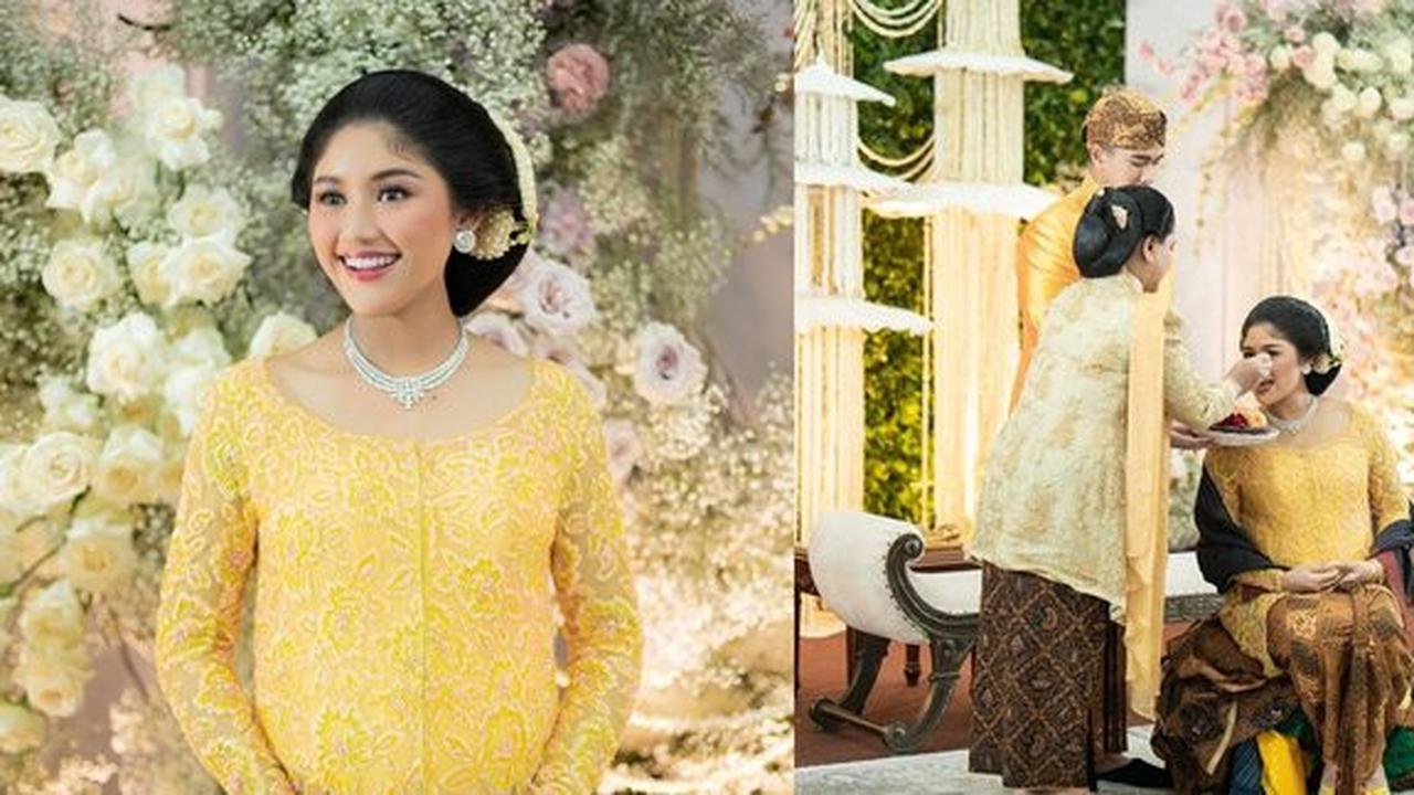 8 Potret Tingkeban Erina Gudono yang Sarat Filosofi Jawa, Anggun dengan Kebaya Kuning - Bayinya Diduga Perempuan