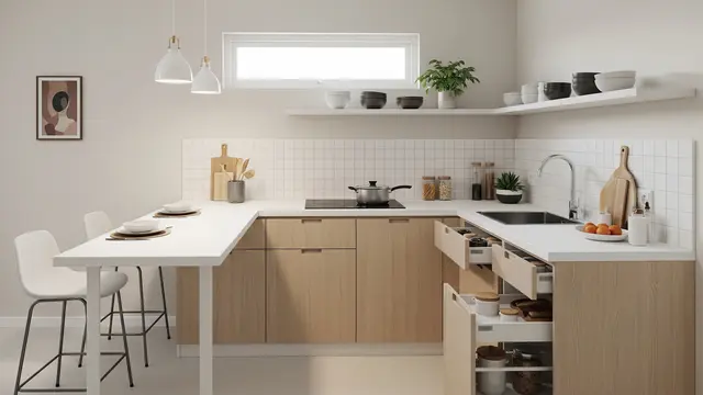 Dapur Minimalis Bar Bentuk U