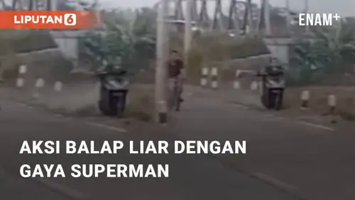VIDEO: Viral Aksi Balap Liar Dengan Gaya Superman, Warganet Harus Diapresiasi!