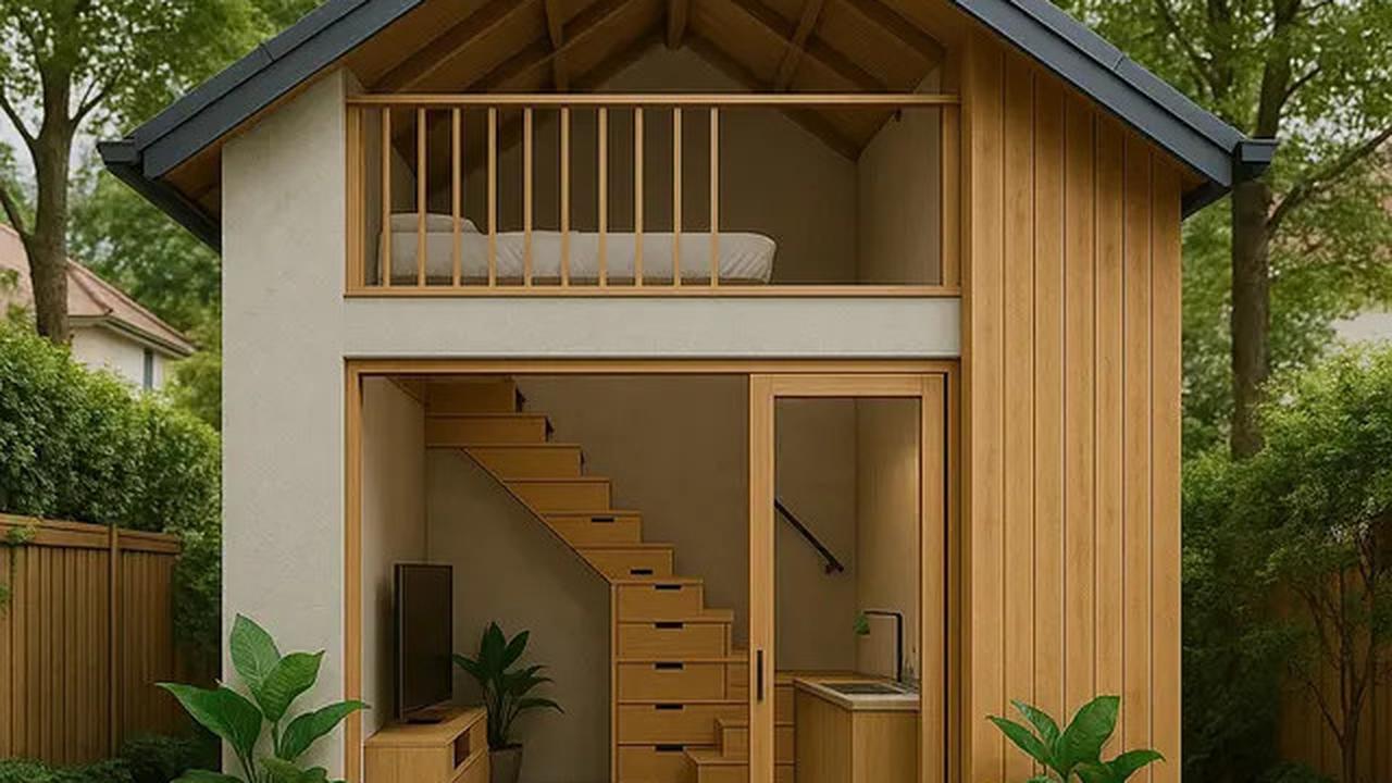 7 Model Rumah Kecil Mungil 46 Estetik dengan Mezzanine, Solusi Hunian Modern Hemat Lahan