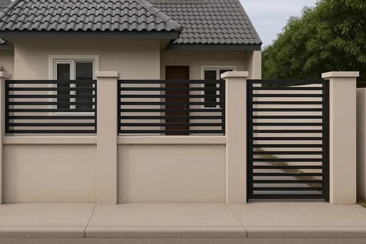 7 Model Pagar Tembok Rumah Minimalis Type 36, Desain Simpel tapi Tetap Elegan