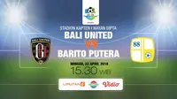 Live Streaming Indosiar Bali United Vs Barito Putera di Vidio.com