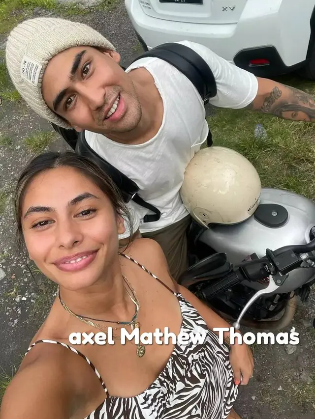 Potret Axel Matthew dengan Valerie Thomas (Sumber: TikTok/@niff2005)