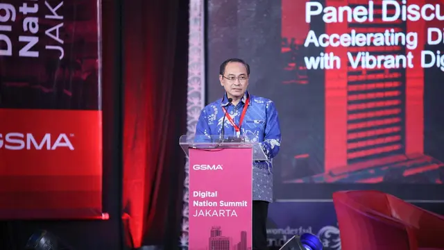 Ketua Umum Asosiasi Internet of Things Indonesia, Teguh Prasetya, di acara Digital Nations Summit, Jakarta pada Kamis (12/9/2024). Credit: GSMA
