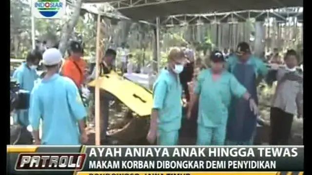Ayah Aniaya Anak Hingga Tewas, Makam Korban Dibongkar 