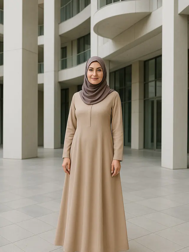 Model Gamis untuk Usia 45 Tahun
