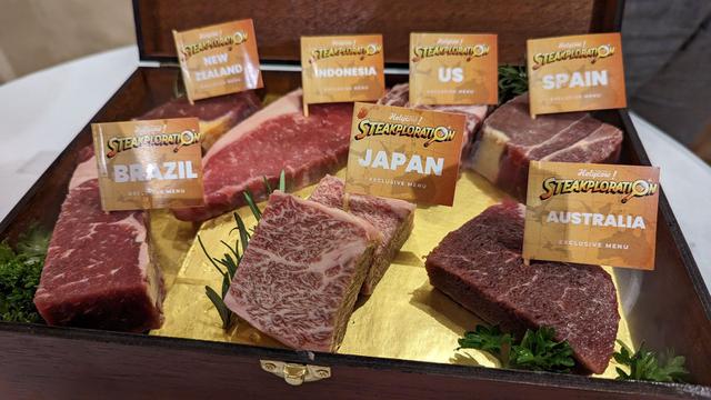 Steakploration menghadirkan tujuh jenis daging steak dari 7 negara dalam satu piring