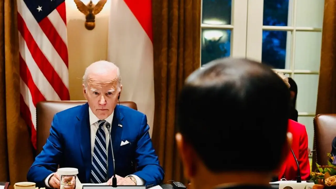 Presiden RI Jokowi Bertemu Presiden AS Joe Biden di Washington DC