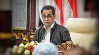 Menhub Budi Karya Sumadi menggelar Rapat Koordinasi dengan Pemerintah Daerah Sumatera Selatan mengenai Pelabuhan Palembang Baru di Tanjung Carat, Sumsel. (Dok Kemenhub)