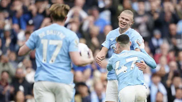 Foto: Beneran Monster, Ini Parade Gol Erling Haaland ke Gawang Wolves
