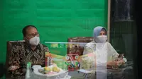 Wali Kota Makassar Danny Pomanto dan Ketua TP PKK Indira Yusuf Ismail (Liputan6.com/Fauzan)