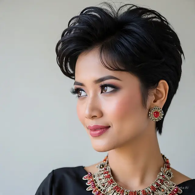Rambut Pendek Wanita 30an Elegan Awet Muda