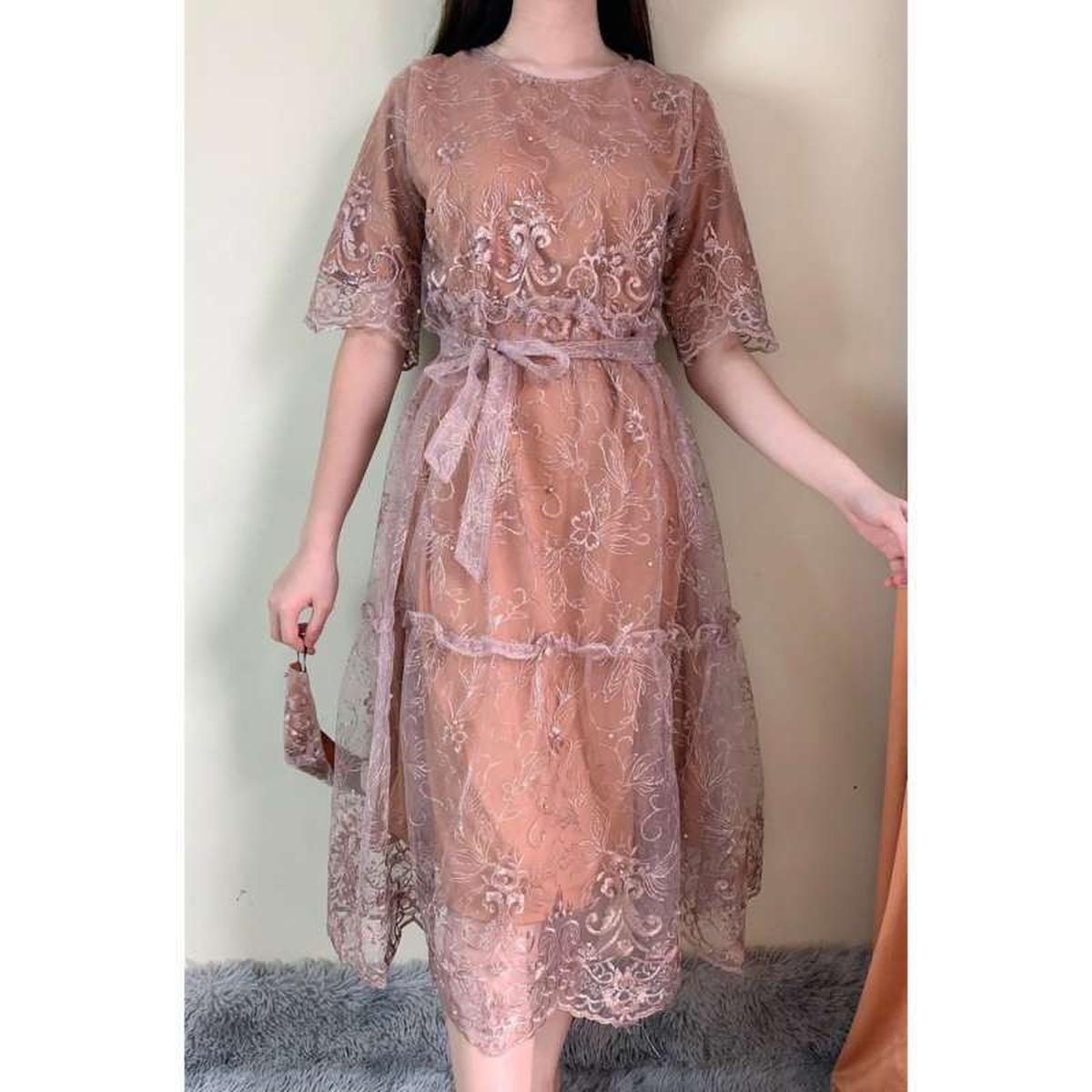 midi dress kaun tile