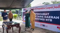 Empati Bencana, Jadi Alasan Gubernur Iqbal Lantik Pj Sekda NTB di Panti Jompo