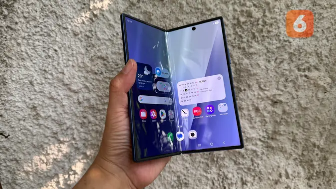 <p>Samsung Galaxy Z Fold7. Liputan6.com/Iskandar</p>
<p> </p>