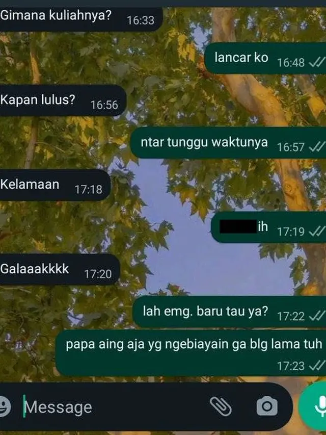 6 Chat Netizen Sensor Kata Skripsi Ini Jadinya Bikin Tepuk Jidat