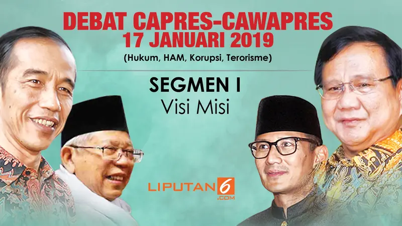 Segmen I Debat Perdana Capres-Cawapres 2019