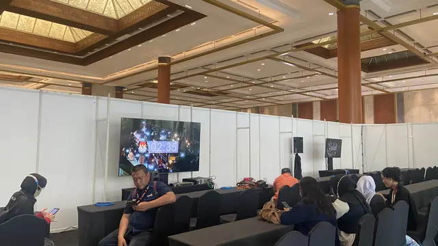 Situasi di JCC Senayan Jakarta Pusat Jelang Debat Cawapres