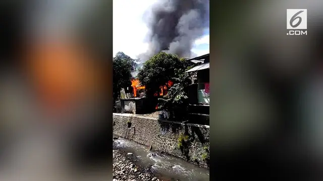 VIDEO: Detik-Detik Kebakaran Permukiman Padat Penduduk di Bogor