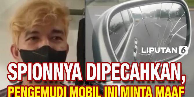 VIDEO: Viral Rekaman Spion Dipecahkan Paspampres, Pengemudi Minta Maaf