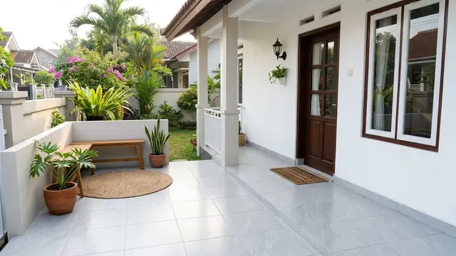 Warna Ubin yang Bikin Teras Terlihat Luas