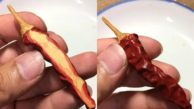 Unik, 6 Potret Ukiran Kayu Ini Bak Makanan Sungguhan