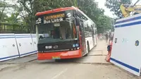 Jalan Ambles di Lenteng Agung, Transjakarta Pangkas Rute ke UI