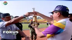 Sampai di Palembang, Sumatra Selatan, obor api Asian Games 2018 disambut Tari Tanggai.