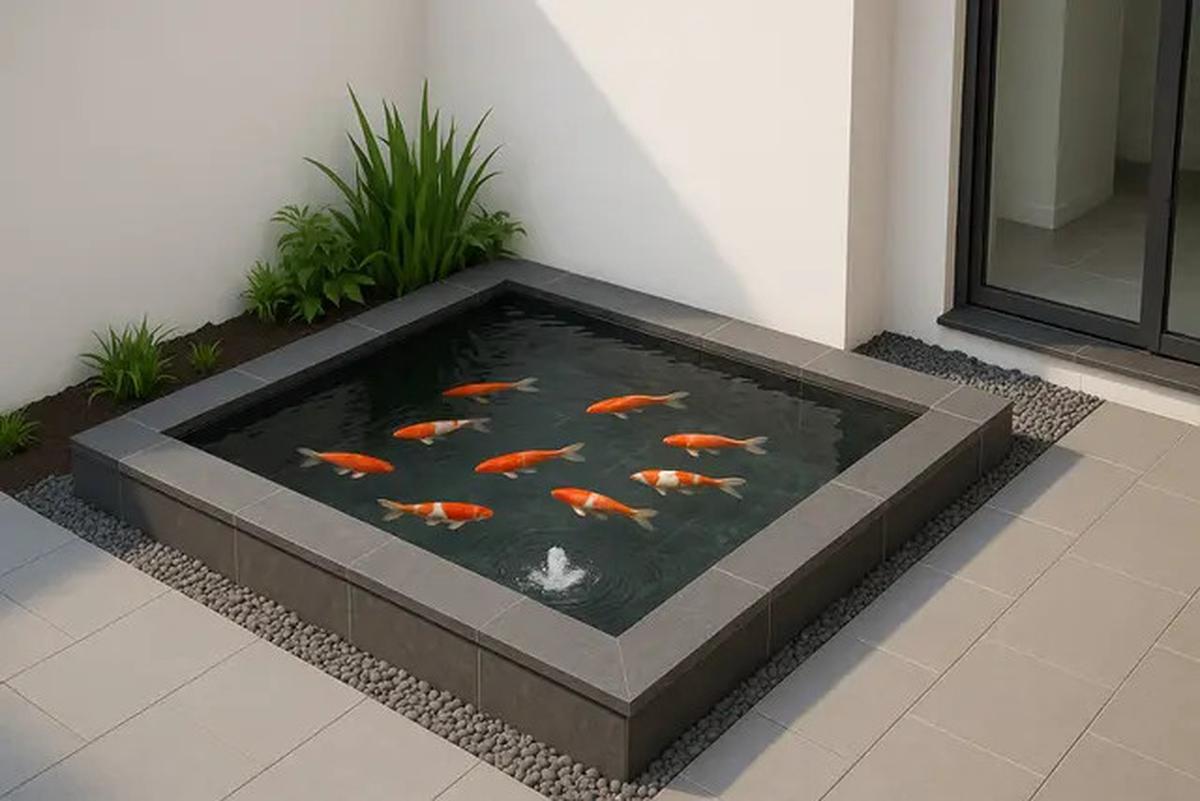 7 Gambar Kolam Ikan di Sudut Rumah Minimalis, Menambah Kesan Natural di 2025