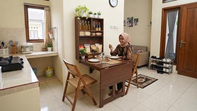 7 Ide Meja Makan Lipat untuk Rumah dengan Ruang Terbatas, untuk Rumah KPR Maupun Subsidi