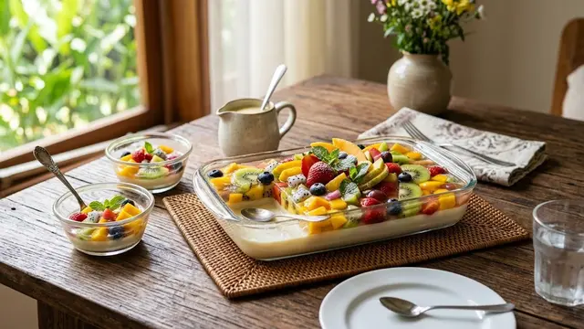 Resep Puding Buah Segar/AI Generated