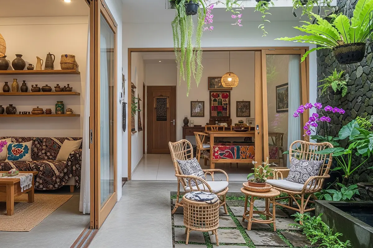 Model Rumah Kecil dengan Koneksi Indoor dan Outdoor yang Harmonis