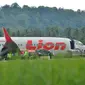 Bandara Djalaludin Gorontalo direncanakan akan ditutup hingga Rabu, 2 April 2018, pukul 07.00 Wita, untuk mempermudah evakuasi pesawat Lion Air yang tergelincir. (Liputan6.com/Arfandi Ibrahim)