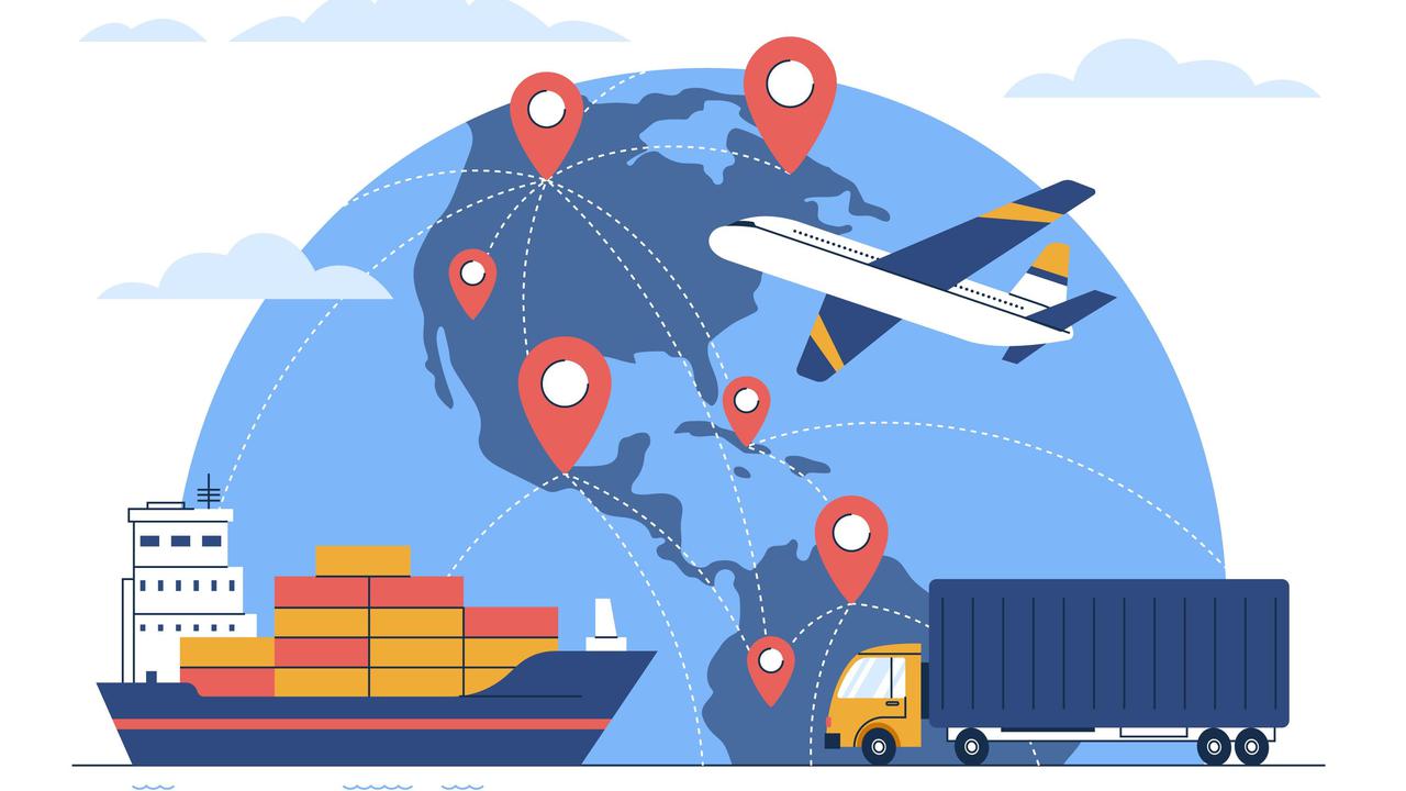 Ilustrasi perdagangan internasional