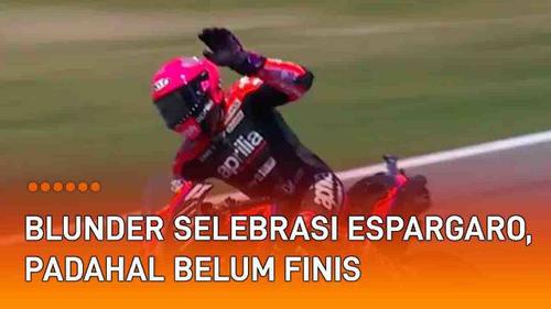 VIDEO: Blunder! Aleix Espargaro Selebrasi, Padahal Belum Finis