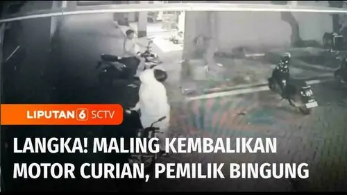 VIDEO: Maling di Pondok Aren Kembalikan Motor Curian, Pemilik Bingung