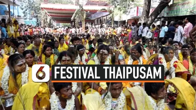 VIDEO: Perayaan Festival Thaipusam di India