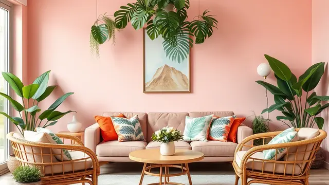desain ruang tamu serba pink (ilustrasi by qwen.ai)