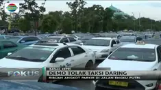 Massa juga menilai kehadiran taksi daring sangat tidak adil karena tidak membayar pajak
