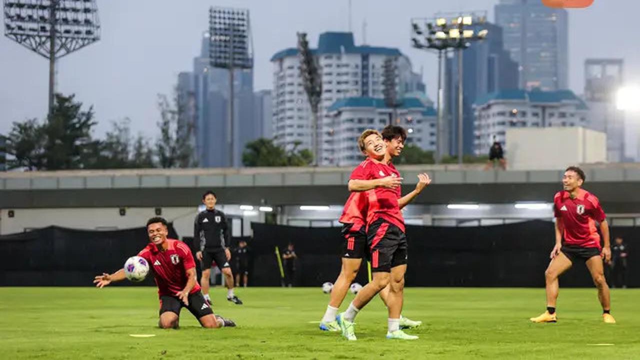 Foto: Langsung Tancap Gas! Jepang Gelar Latihan Perdana Jelang Lawan Timnas Indonesia di Kualifiaksi Piala Dunia 2024