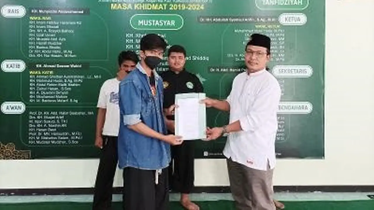 Sejumlah pengurus Pagar Nusa tingkat Kecamatan di Jember Serahkan Surat Keberatan Atas Terpilihnya KH Muhammad Balya Firjaun Barlaman atau Gus Firjaun Sebagai  Ketua Pagar Nusa ke PCNU Jember (Istimewa)