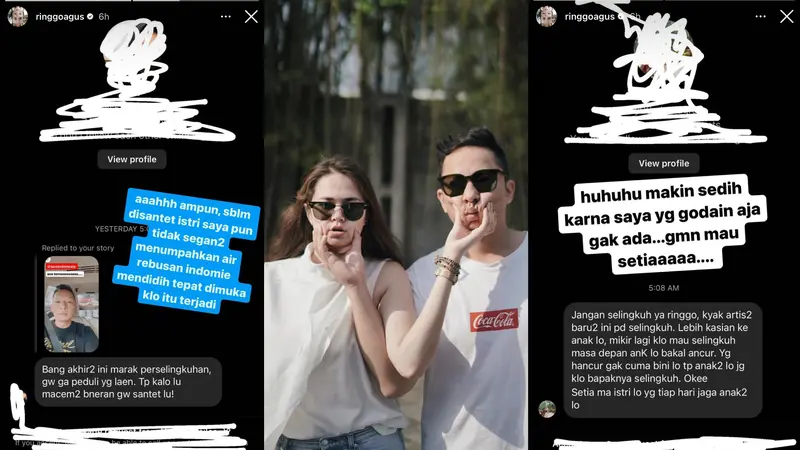 Netizen Mengancam Ringgo Agus Rahman di Tengah Ramainya Kabar Perselingkuhan Para Artis. (Sumber: Instagram @ringgoagus)