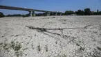 Pemandangan umum menunjukkan dasar sungai Po yang mengering di Boretto, timur laut Parma, pada Rabu (15/6/2022). Menurut pengamat sungai, kekeringan yang mempengaruhi sungai terbesar di Italia, Po adalah yang terburuk dalam 70 tahun terakhir. (Piero CRUCIATTI / AFP)