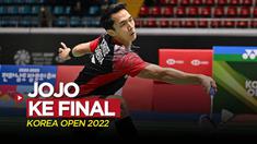 Berita video tunggal putra Indonesia, Jonatan Christie, melaju ke final Korea Open 2022 setelah mengalahkan wakil dari India, Sabtu (9/4/2022) siang hari WIB.