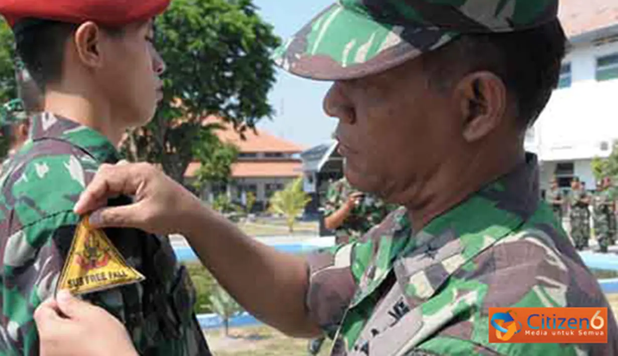 Citizen6, Surabaya: Selain membentuk prajurit yang tangguh, tanggun dan trengginas, kursus ini sebagi upaya membentuk jati diri para prajurit agar memiliki kemampuan dan mobilitas yang tinggi. (Pengirim: Penkobangdikal)